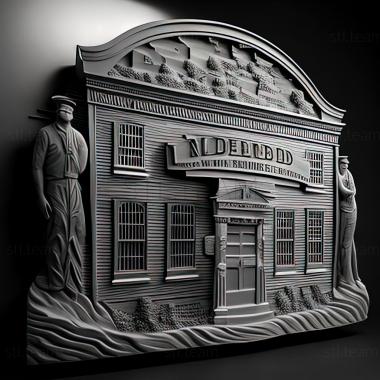 3D model New Bedford Massachusetts (STL)